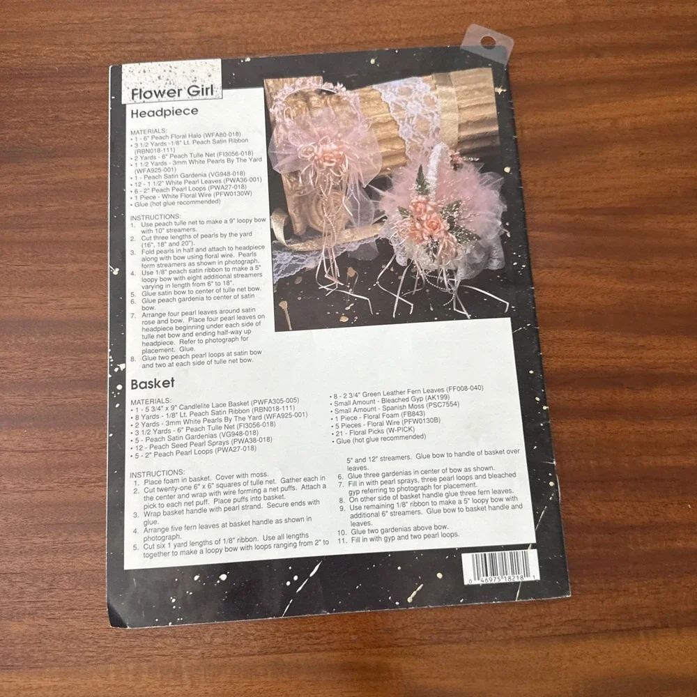 Classic Beginnings for Your Wedding BKW129 (1990) –‎ Instructions for Wedding
